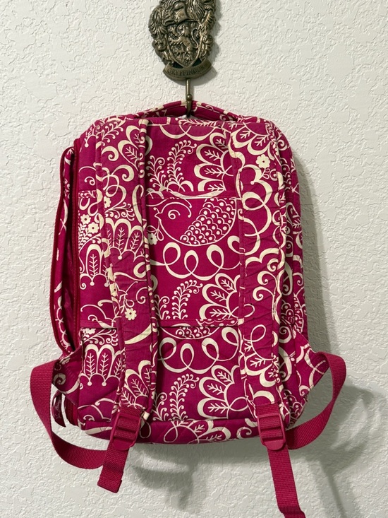 Vera Bradley Hot Pink Floral Paisley Quilted Backpack main image 4